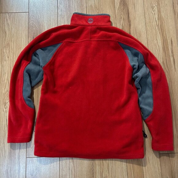 VTG Ski Doo Team Fleece Pullover Men's Small Red 1/4 Zip Snow Warm Comfort - Picture 5 of 6